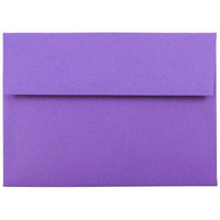 JAM Paper - Enveloppes d'invitation colorées A7 - 5,25 x 7,25 - violet violet recyclé - Paquet de 50-Nos enveloppes sont fabriquées à partir de 30 % de papier recyclé de 24 lb et comportent une fermeture en gomme à rabat droit avec une finition lisse