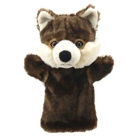 The Company - Marionnettes animales : le loup-Avec ses yeux brillants et sa fourrure lisse, cette marionnette capture magnifiquement l'essence du loup sauvage. Idéal pour les enfants. Idéal pour les enfants et conçu pour s'adapter à la plupart des mains d'adultes également