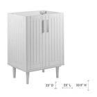 Modway - Augusta 24" Armoire de toilette de salle de bain (lavabo non inclus) - Blanc-Portes à fermeture douce