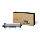 Ecotone - Brother TN830 Cartouche de toner - Rendement standard - Noir-Couleur: Noir