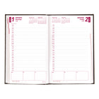 Brownline - 2026 Agenda quotidien Traditional avec Couverture rigide d'aspect lézard - 8 po x 5 po - Noir - Anglais-Reliure par collage avec couverture rigide aspect lézard 