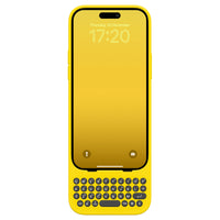 Clicks - Étui clavier pour iPhone 15 Pro – BumbleBee-Tapez avec vitesse et précision sur un clavier conçu pour la sensation et la performance.