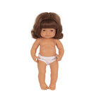 Miniland Educational - Poupée bébé 15 po anatomiquement correcte - Fille de race blanche - Cheveux roux-Corps articulé