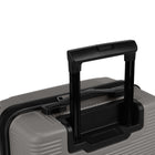 Bugatti - Valise de cabine à coque rigide 21.50 po de la collection Stockholm - Gris-Doublure intérieure avec panneau de séparation, poche en filet et sangle de serrage