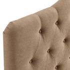 Modway - Annabel Mélange de lin premium Tête de lit Queen, Amande-7