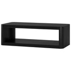 Hudson&Canal - Table basse rectangulaire Kellan 47" L - Grain noir-Le plateau de table et l'étagère inférieure ont tous deux une capacité de poids de 75 lb