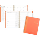 Cambridge - Agenda scolaire hebdomadaire/mensuel WorkStyle Balance 2025-2026 - 11 po H x 8 1/2 po l - pêche rose - bilingue-Reliure à double spirale
