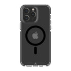 AXS - PROShield Plus etui transparent compatible avec MagSafe teste contre les chutes pour Apple iPhone 14 Pro, Noir-Fabrique avec un revêtement anti-UV et anti-jaunissement