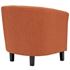 Modway - Prospect Tissu rembourré Fauteuil - Orange-Rembourrage en mousse
