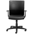 Nightingale - Chaise de conférence à dossier moyen EC1 Series - Noir-Soutien lombaire intégré