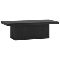 Hudson&Canal - Table basse rectangulaire Torren 48" L - Grain noir-Un design contemporain moderne pour votre salon, votre bureau et plus encore