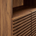 Modway - Render Grand Armoire de rangement de salle de bain in Noyer-Stratifié à grain de bois