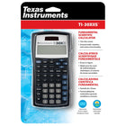Texas Instruments – Calculatrice scientifique à alimentation solaire TI-30XIIS, 2 lignes, bleu-Étui rigide résistant aux chocs avec carte de référence rapide, trousse de l'enseignant disponible