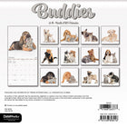 DateWorks - Mini Calendrier Mural 16 Mois 2025 Amis - 7 po x 7 po - Anglais-Comprend des pages mensuelles de janvier à décembre 2025, ainsi que les 4 derniers mois de 2024.