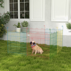 PawHut - parc pour animaux portable octogonal, clôture d’exercice pour chien pour extérieur-Disponible dans une variété de couleurs vives