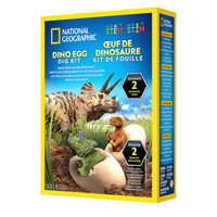 National Geographic - Kit de fouille d'œufs de dinosaure-Exhumez une figurine de dinosaure de chaque œuf du kit