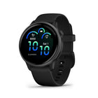 Garmin - vivoactive 6, ardoise avec bande noire-SUIVI ÉNERGÉTIQUE BODY BATTERY - Suivez votre niveau d'énergie tout au long de la journée pour savoir quand votre corps est rechargé et prêt à l'activité, ou épuisé et a besoin de se ressourcer grâce à un sommeil réparateur. Obtenez encore plus de détails et d'informations personnelles sur l'impact du sommeil, des siestes, des activités quotidiennes et d'un stress élevé sur votre énergie.