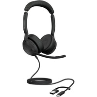 Jabra - Casque stéréo filaire USB-C/A et Bluetooth Evolve2 50 - Teams-Professionnalisme de travail n’importe où, avec la technologie de microphones à réduction de bruit