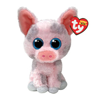 Ty - Peluche Hambone Le Rose & Gris Cochon-Peluche