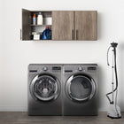 Prepac - Armoire murale Elite 54 po - Gris dérivé-La largeur de 54 po s'adapte au-dessus de n'importe quelle laveuse et sécheuse standard
