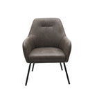 Brassex - Chaise d'appoint 745803 - brun vintage-Structure en acier thermolaqué