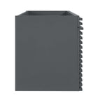 Modway - Render 48" Armoire de lavabo compatible avec un seul lavabo (non inclus) - Gris-Bassin d’évier non inclus