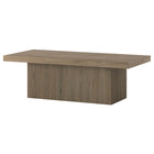 Hudson&Canal - Table basse rectangulaire Torren (122 cm de largeur) - Chêne gris vieilli-Le plateau de table a une capacité de poids de 75 lb