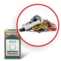 TerraCycle - Barres et câbles d'alimentation - Zero Waste Box - 10 x 10 x 18 - Petite-Veuillez nous envoyer les cordons, fils et câbles électroniques ainsi que les chargeurs et les multiprises.
