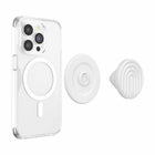 PopSockets - PopGrip pour MagSafe avec Anneau Adaptateur Magnétique - Courbes de Crème de Coco-Fonctionne comme un support pratique pour que vous puissiez regarder des vidéos à la volée