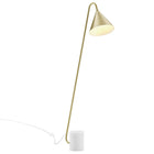 Modway - Ayla Base en marbre Lampe sur pied, Laiton en satin-Abat-jour métallique & Poste