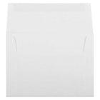 JAM Paper Enveloppes d'invitation Strathmore A6 - 4,75 x 6,5 po - Lin blanc brillant - paquet de 50-Taille : A6 (4,75 x 6,5 pouces)