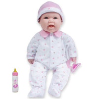 JC Toys - La Baby Poupée bébé 16 po fille caucasienne - Rose-Léger et facile à tenir, à porter et à câliner pour les jeunes mains