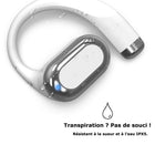 MyBat - Écouteurs Open-Ear XL Design Lab - Blanc - Candy Swirl-Occasions : Sport, sorties en extérieur, trajets quotidiens, écoute décontractée