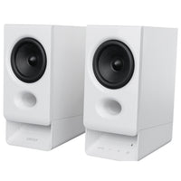 Edifier - Système de haut-parleurs pour PC R20BT avec connexion Bluetooth multipoint, carte de son intégrée et éclairage ambiant – Blanc-Le câble USB fourni transmet à la fois l’alimentation et le signal audio de votre ordinateur vers l’enceinte. Il suffit de brancher le connecteur USB pour profiter de votre musique sans le moindre effort