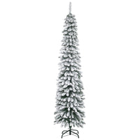 HOMCOM - Arbre de Noël Artificiel 7 Pieds à Branches Réalistes Vert-Débordant de pointes qui donnent un aspect sain et naturel 