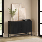 Hudson&Canal - Buffet Brighton 48" de largeur - Grain noir-Caractéristiques assemblage facile