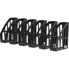 Storex - Fichier de magazine recyclé - Noir - Paquet de 2-100% de contenu recyclé post-consommation