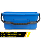 Gritt Commercial - Seau pour nettoyage de vitres et usage général - 11,4 Litres-Construction robuste en plastique durable