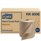 Tork - Rouleaux essuie-mains Universal, 800' - paquet de 6-Essuie-mains papier en rouleaux en qualité Universal supérieure - adaptés aux distributeurs d'essuie-mains H21 : distributeurs robustes avec facilité de maintenance disponibles à la fois en modèles automatiques et mécaniques