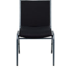 Flash Furniture – Chaise empilable noire à motifs robustes à revêtement Hercules rembourrée de 3 po-Chaise empilable multi-usages
