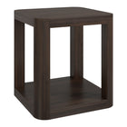 Hudson&Canal - Table d'appoint carrée Stellan 50 cm de large - Brun aulne-Un design contemporain moderne pour votre salon, votre bureau et plus encore