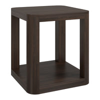 Hudson&Canal - Table d'appoint carrée Stellan 50 cm de large - Brun aulne-Un design contemporain moderne pour votre salon, votre bureau et plus encore