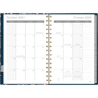 Mead - Agenda hebdomadaire/mensuel bleuet 2025 - 8-1/2 po H x 5 1/2 po l - Multicolore - Bilingue-Un mois sur 2 pages avec des blocs quotidiens non lignés pour la planification ouverte, plus une section pour les notes et des calendriers de référence des mois passés / futurs