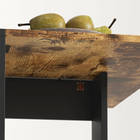 HOMCOM - Table à manger pliante à abattant pour 2-4 personnes - brun rustique et noir-Son design compact permet un rangement facile et un gain de place lorsqu’elle n’est pas utilisée
