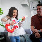 Baby Einstein - HAPE Guitare Magic Touch Together Tune Connectée-Technologie Magic Touch  primée – Toute la durabilité et la valeur souvenir d’un jouet en bois classique, rehaussées par les dernières technologies d’aujourd’hui. Même le tapotement le plus doux sur les frettes peintes colorées produit de véritables sons de guitare