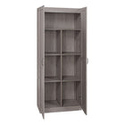 Manhattan Comfort - Cornelia 59,22 po Ensemble Moderne 2 Pièces Armoire de Rangement à 14 Étagères - Gris-Rangement spacieux dans un design élégant et peu encombrant avec option d’ajouter des modules pour créer une armoire plus large