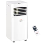 HOMCOM - Climatiseur silencieux 8000 BTU - blanc-8000 BTU refroidit instantanément, convient pour 215-344 pi² 