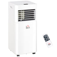 HOMCOM - Climatiseur silencieux 8000 BTU - blanc-8000 BTU refroidit instantanément, convient pour 215-344 pi² 