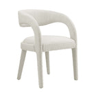 Modway - Pinnacle Boucle Tapis Chaise à manger Ensemble de 2 - Ivoire-Capacité de poids : 330 lb.