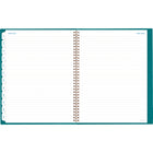 AT-A-GLANCE - Agenda scolaire hebdomadaire/mensuel Signature Lite 2024-2025 - 8 3/8 po x 11 po - sarcelle - anglais-Format de page : 8 3/8 po x 11 po